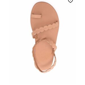 Ancient Greek Sandals Aura multi way strap sandals size 6 natural cream